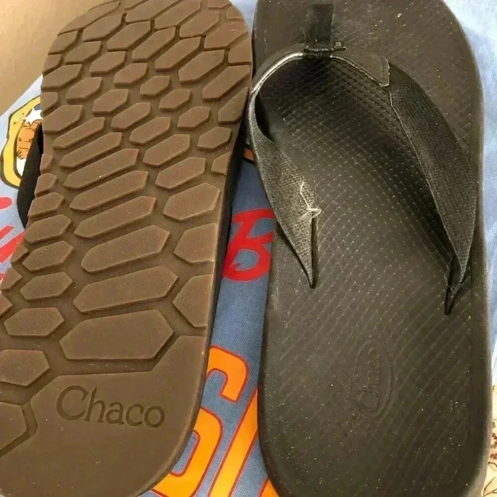 Chaco's Men's Black Flip Flop Size 14